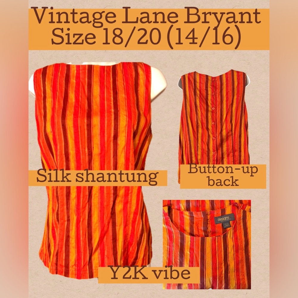 Lane Bryant Multicolor Striped Top